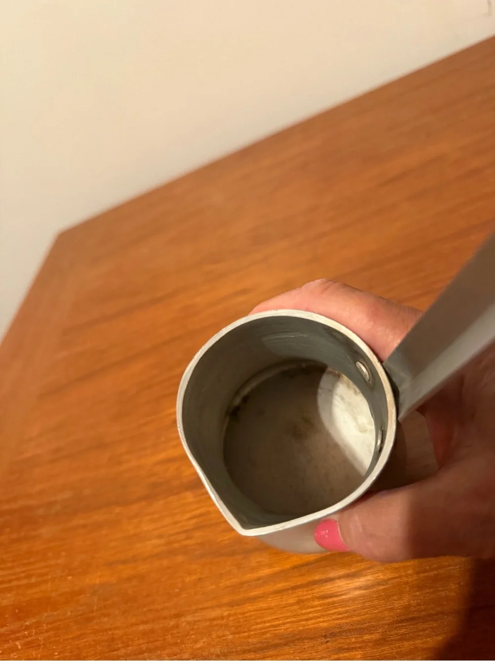 Vintage Soviet USSR Aluminum Turka Cezve Turkish Coffee Pot 300ml Pre-1979